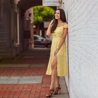 H&M Pleated Midi Dress