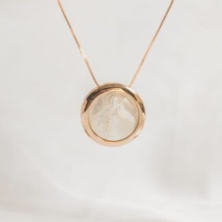 Fossil Silver Pendant